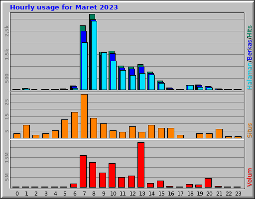Hourly usage for Maret 2023 Hourly usage for Maret 2023