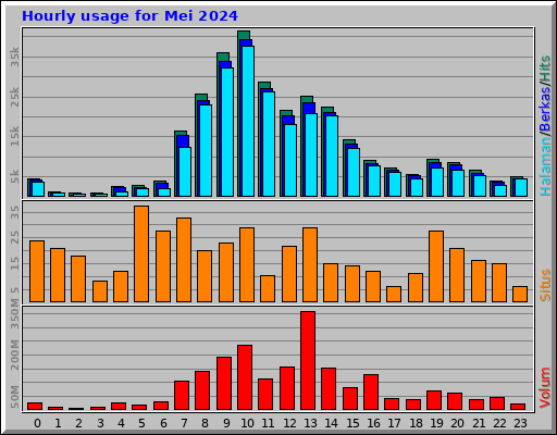 Hourly usage for Mei 2024